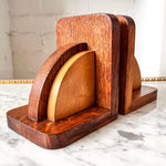 Load image into Gallery viewer, A Pair Of Wooden Art Deco Bookends
