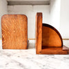 A Pair Of Wooden Art Deco Bookends