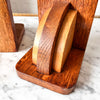 A Pair Of Wooden Art Deco Bookends