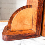 Load image into Gallery viewer, A Pair Of Wooden Art Deco Bookends
