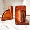 A Pair Of Wooden Art Deco Bookends