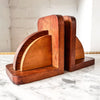 A Pair Of Wooden Art Deco Bookends