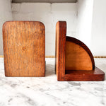 Load image into Gallery viewer, A Pair Of Wooden Art Deco Bookends
