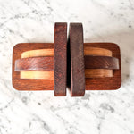 Load image into Gallery viewer, A Pair Of Wooden Art Deco Bookends
