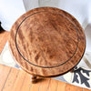 Antique Round French Bobbin Side Table