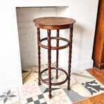 Load image into Gallery viewer, Antique Bentwood Side Table With Bobbin Legs By Fischel
