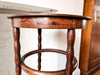 Antique Bentwood Side Table With Bobbin Legs By Fischel