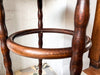 Antique Bentwood Side Table With Bobbin Legs By Fischel