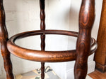 Load image into Gallery viewer, Antique Bentwood Side Table With Bobbin Legs By Fischel
