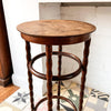 Antique Bentwood Side Table With Bobbin Legs By Fischel
