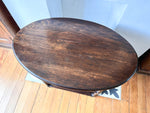 Load image into Gallery viewer, French Antique Oval Bobbin Etagere / Side Table

