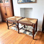 Load image into Gallery viewer, Antique French Bench With Rush Seat
