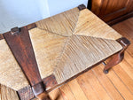Load image into Gallery viewer, Antique French Bench With Rush Seat
