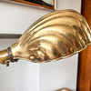 Vintage Brass Scalloped Table Lamp