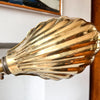 Vintage Brass Scalloped Table Lamp