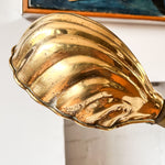 Load image into Gallery viewer, Vintage Brass Scalloped Table Lamp
