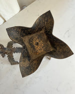 Load image into Gallery viewer, A Pair Of Large Brutalist Mid Century Wrought Iron Chain Candlesticks
