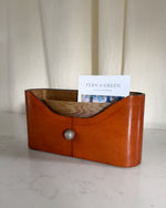 Load image into Gallery viewer, French Art Deco Leather Letter Holder
