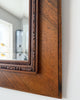 French Antique Wall Mirror With Carved Bow Detail