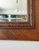 French Antique Wall Mirror With Carved Bow Detail