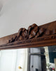 French Antique Wall Mirror With Carved Bow Detail