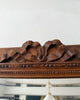 French Antique Wall Mirror With Carved Bow Detail