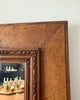 French Antique Wall Mirror With Carved Bow Detail