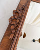 French Antique Wall Mirror With Carved Bow Detail