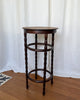 Antique Bentwood Side Table / Stool With Bobbin Legs By Fischel