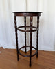 Antique Bentwood Side Table / Stool With Bobbin Legs By Fischel