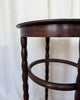 Antique Bentwood Side Table / Stool With Bobbin Legs By Fischel