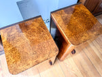 Load image into Gallery viewer, A Pair Of Art Deco Burr Walnut Bedside Cabinets
