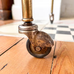 Load image into Gallery viewer, Italian Mid Century Brass Faux Bamboo Drinks Trolley
