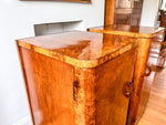 Load image into Gallery viewer, A Pair Of Art Deco Burr Walnut Bedside Cabinets
