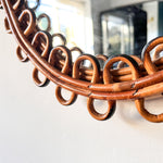 Load image into Gallery viewer, Mid-Century Italian Franco Albini Bamboo Wall Mirror
