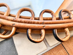 Load image into Gallery viewer, Mid-Century Italian Franco Albini Bamboo Wall Mirror
