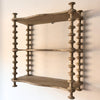French Vintage Painted Shelf With Spindle Supports