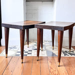 Load image into Gallery viewer, Pair Of Italian Mid Century Side Tables / Stools
