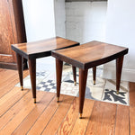 Load image into Gallery viewer, Pair Of Italian Mid Century Side Tables / Stools
