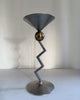 Vintage Italian Postmodern Memphis Zigzag Candleholder