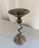Vintage Italian Postmodern Memphis Zigzag Candleholder