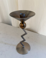 Load image into Gallery viewer, Vintage Italian Postmodern Memphis Zigzag Candleholder
