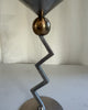 Vintage Italian Postmodern Memphis Zigzag Candleholder