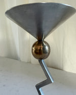 Load image into Gallery viewer, Vintage Italian Postmodern Memphis Zigzag Candleholder
