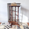 Antique Bobbin Diamond Shaped Side Table