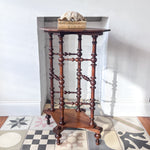 Load image into Gallery viewer, Antique Bobbin Diamond Shaped Side Table
