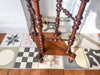 Antique Bobbin Diamond Shaped Side Table