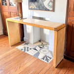 Load image into Gallery viewer, Italian Art Deco Style Burl Wood Console Table
