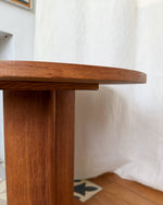 Load image into Gallery viewer, Round Art Deco Limed Pedestal Side Table

