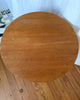 Round Art Deco Limed Pedestal Side Table